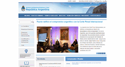Desktop Screenshot of cancilleria.gov.ar